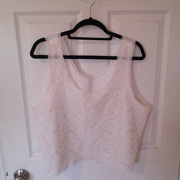 Vintage XL lace tank top - Picture 1 of 1